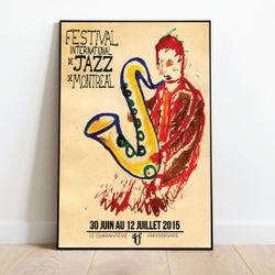 Montreal Jazz Festival Premium Matte Vertical Poster Meaningful Gift For Family Gift For Boyfriend Valentine Gift Birthday Gift Holiday Gift
