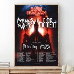 Motionless In White and In This Moment 2023 Tour Poster Meaningful Gift For Family Gift For Boyfriend Valentine Gift Birthday Gift Holiday Gift