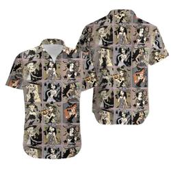 Disney Princess Halloween Hawaiian Shirt Gift For Your Girlfriend Boyfriend Gift For Love Gift For Friend Best Valentine Present Holiday Gift