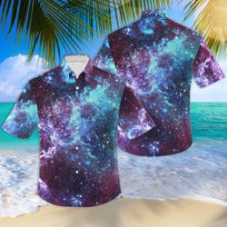 Mountain Starry Night Hawaiian Shirt Gift For Your Girlfriend Boyfriend Gift For Love Gift For Friend Best Valentine Present Holiday Gift