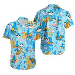 Mudkip Hawaiian Shirt Gift For Your Girlfriend Boyfriend Gift For Love Gift For Friend Best Valentine Present Holiday Gift