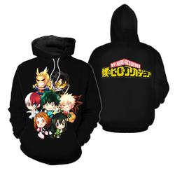 Hero Anime 3D Printed Hoodie