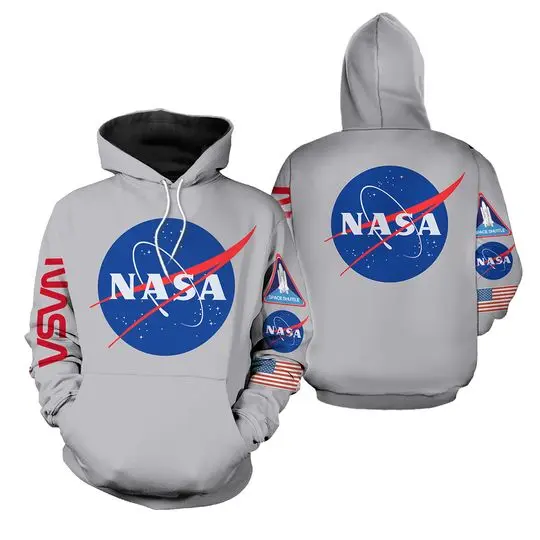 NASA hoodie with sleeve prints