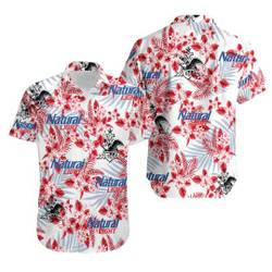 Natural Light Hawaiian Flowers Pattern Shirt Gift For Your Girlfriend Boyfriend Gift For Love Gift For Friend Best Valentine Present Holiday Gift