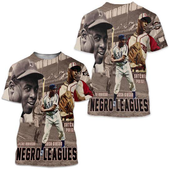 Negro Leagues Shirt Black History Month Jackie Robinson Josh Gibson Satchel Paige Baseball Meaningful Gift For Family Gift For Boyfriend Valentine Gift