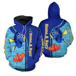Nemo And Dory Fish | Disney 3D Hoodie