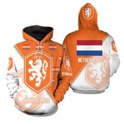 Netherlands National Soccer Team, Qatar World Cup 2022 Champions Soccer Team 3D Hoodie