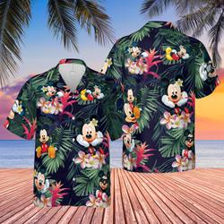 Disney Trip Gift - Mickey Mouse Hawaiian Shirt Summer Button Up, Summer Trip Family Hawaiian Shirt Gift For Your Girlfriend Boyfriend Gift For Love Gift For Friend Best Valentine Present Holiday Gift