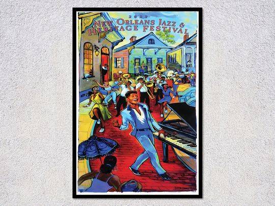New Orleans Jazz Festival Poster Meaningful Gift For Family Gift For Boyfriend Valentine Gift Birthday Gift Holiday Gift