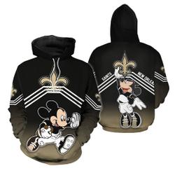 New Orleans Saints Disney Mickey For Fan 3D Hoodie