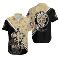 New Orleans Saints Short Sleeve Hawaiian Shirt Gift For Your Girlfriend Boyfriend Gift For Love Gift For Friend Best Valentine Present Holiday Gift