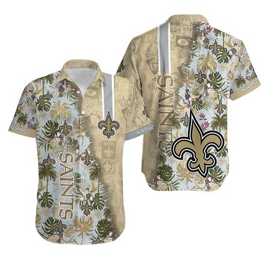 New Orleans Saints Summer Hawaiian Shirt Gift For Your Girlfriend Boyfriend Gift For Love Gift For Friend Best Valentine Present Holiday Gift