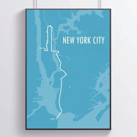 New York Marathon Premium Matte Vertical Poster Meaningful Gift For Family Gift For Boyfriend Valentine Gift Birthday Gift Holiday Gift