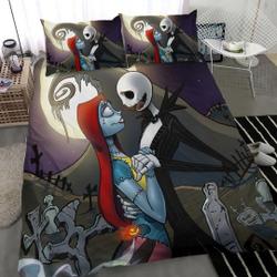 Nightmare Before Christmas Bedding Set Gift For Your Girlfriend Boyfriend Gift For Love Gift For Friend Best Valentine Present Holiday Gift