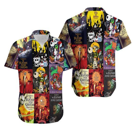 Nightmare Before Christmas Collection Hawaiian Shirt Gift For Your Girlfriend Boyfriend Gift For Love Gift For Friend Best Valentine Present Holiday Gift