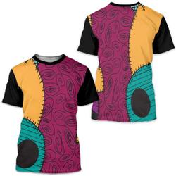 Nightmare Before Christmas Sally Pattern T-shirts Meaningful Gift For Family Gift For Boyfriend Valentine Gift