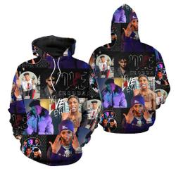 Nle Choppa Hoodie Gradient 3D Hoodies