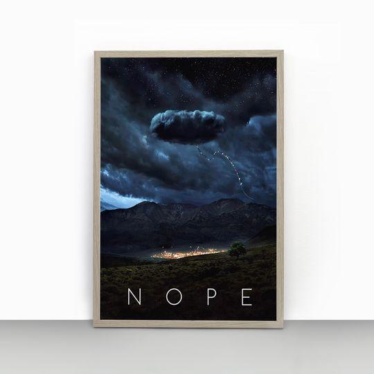 Nope Movie Poster Print, Jordan Peele Sci-fi Horror Poster Meaningful Gift For Family Gift For Boyfriend Valentine Gift Birthday Gift Holiday Gift