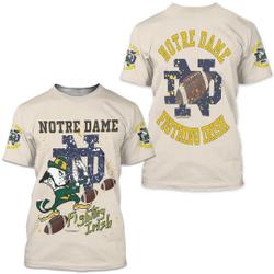 Notre Dame Fighting Irish Graphic Tee | Size X-Large | Vintage 1990s College Distressed Grey T-Shirt Meaningful Gift For Family Gift For Boyfriend Valentine Gift