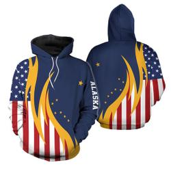 Novelty Amazing Alaska Hoodie, Amazing Alaska Pullover 3D Hoodie