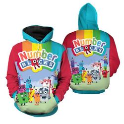 Number Blocks Characters Cute Hoodie