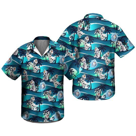 Olaf Frozen Hawaiian Shirt, Frozen Hawaiian Shirt Gift For Your Girlfriend Boyfriend Gift For Love Gift For Friend Best Valentine Present Holiday Gift