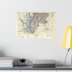 Old Map of Cairo Egypt Vintage Map Vintage Poster Meaningful Gift For Family Gift For Boyfriend Valentine Gift Birthday Gift Holiday Gift