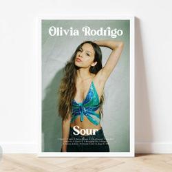 Olivia Rodrigo Album Poster , Sour Poster Meaningful Gift For Family Gift For Boyfriend Valentine Gift Birthday Gift Holiday Gift