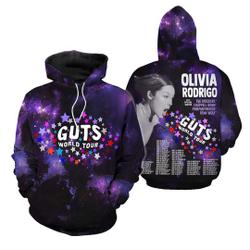 Olivia Rodrigo Guts full date tour 2024 Hoodie, Olivia Rodrigo 3D Hoodie
