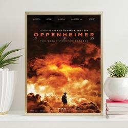 Oppenheimer - Movie Poster Meaningful Gift For Family Gift For Boyfriend Valentine Gift Birthday Gift Holiday Gift