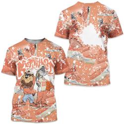 Orange Brotherhood Bunny Tazmanian 3D T-Shirt Meaningful Gift For Family Gift For Boyfriend Valentine Gift