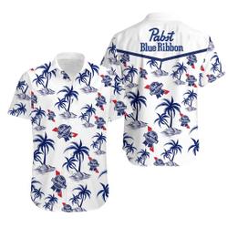 Pabst Blue Ribbon Hawaiian Shirt Gift For Your Girlfriend Boyfriend Gift For Love Gift For Friend Best Valentine Present Holiday Gift
