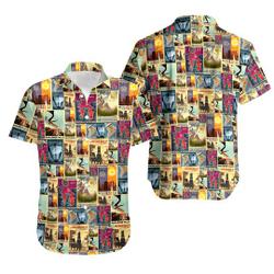 Paradise Falls Pixar Up Travel Posters Hawaiin Shirt Gift For Your Girlfriend Boyfriend Gift For Love Gift For Friend Best Valentine Present Holiday Gift