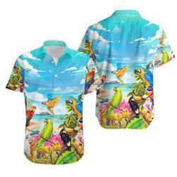 Parrot Beach And Sky Art Hawaiian Shirt Gift For Your Girlfriend Boyfriend Gift For Love Gift For Friend Best Valentine Present Holiday Gift