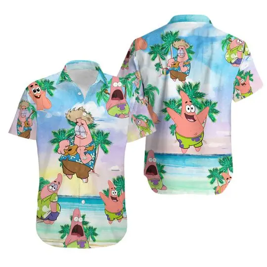 Patrick Star Hawaiian Aloha Hawaiian Shirt Gift For Your Girlfriend Boyfriend Gift For Love Gift For Friend Best Valentine Present Holiday Gift