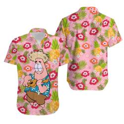 Patrick Star hawaiian aloha shirt, Patrick Star Lovers Hawaiian Shirt Gift For Your Girlfriend Boyfriend Gift For Love Gift For Friend Best Valentine Present Holiday Gift