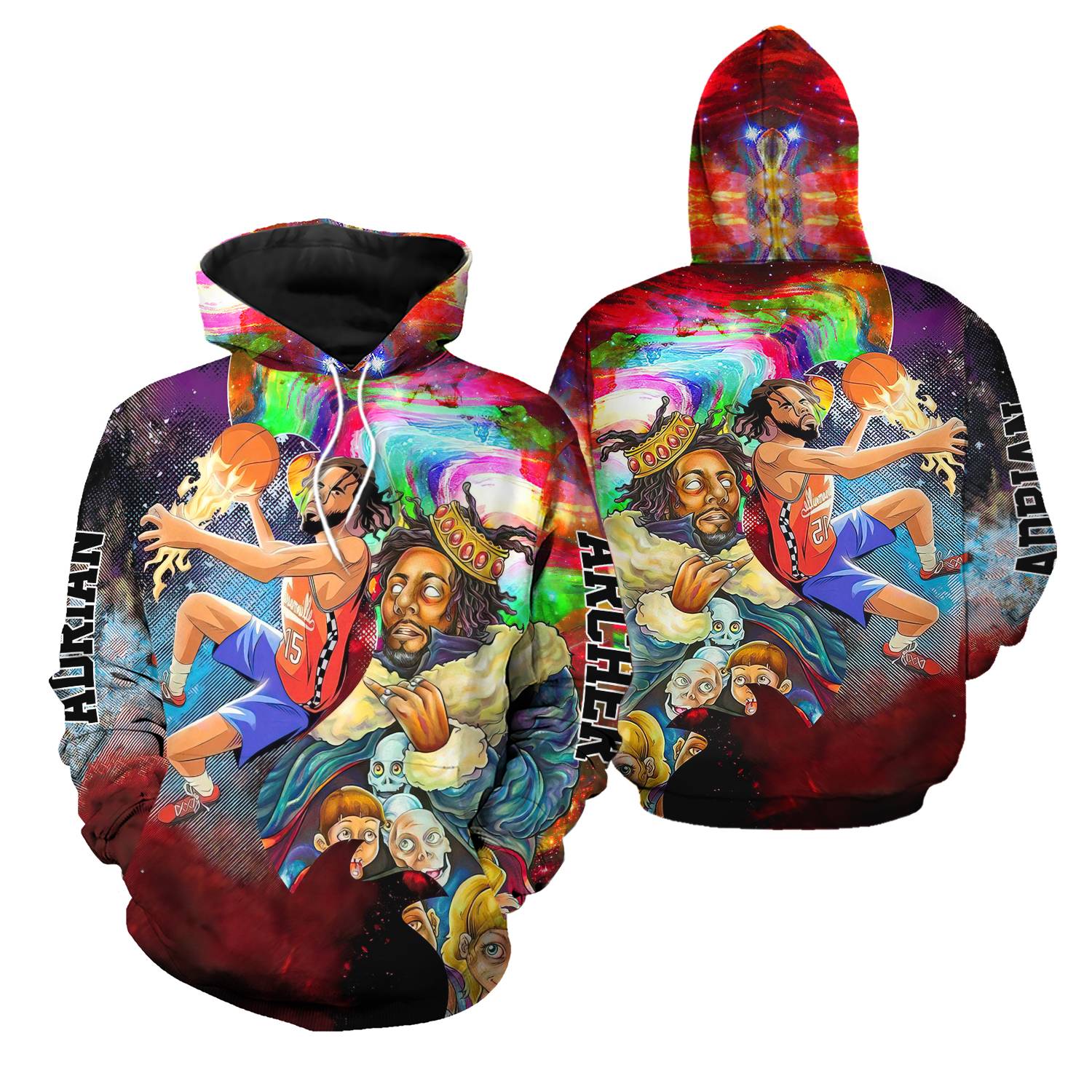 Personalized Customized J. Cole Vintage Hip Hop 90s Retro 3D Hoodie