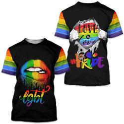 Personalized LGBT Pride 3D All Over Printed Shirt Meaningful Gift For Family Gift For Boyfriend Valentine Gift