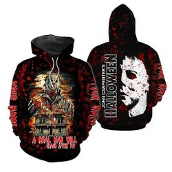 Personalized Michael Myers Hoodie, Custom Halloween Hoodie