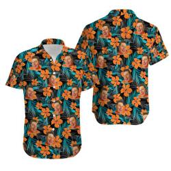 Personalized Photo Hawaiian Shirt Gift For Your Girlfriend Boyfriend Gift For Love Gift For Friend Best Valentine Present Holiday Gift