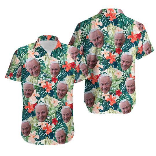 Personalized Photo Hawaiian Shirt Gift For Your Girlfriend Boyfriend Gift For Love Gift For Friend Best Valentine Present Holiday Gift