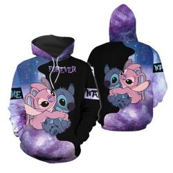 Personalized Stitch Couple Hoodie