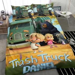 Personalized Trash Truck Bedding Set Gift For Your Girlfriend Boyfriend Gift For Love Gift For Friend Best Valentine Present Holiday Gift