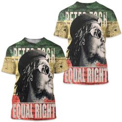 Peter Tosh Reggae Rasta Dreadlocks Bob Marley Jamaica Equal Rights T-Shirt Black History Month Meaningful Gift For Family Gift For Boyfriend Valentine Gift