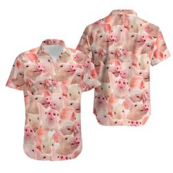 Pig Hawaiian Shirt, Pig Hawaiian Shirt, Classic Hawaii Shirt, Summer Hawaii Shirt Gift For Your Girlfriend Boyfriend Gift For Love Gift For Friend Best Valentine Present Holiday Gift
