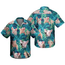 Pig Tropical Hawaiian Shirt Gift For Your Girlfriend Boyfriend Gift For Love Gift For Friend Best Valentine Present Holiday Gift
