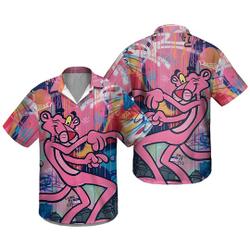 PINK PANTHER Happy Hawaiian Shirt Gift For Your Girlfriend Boyfriend Gift For Love Gift For Friend Best Valentine Present Holiday Gift