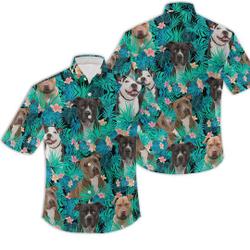 Pitbull Tropical Hawaii Shirt TA Gift For Your Girlfriend Boyfriend Gift For Love Gift For Friend Best Valentine Present Holiday Gift