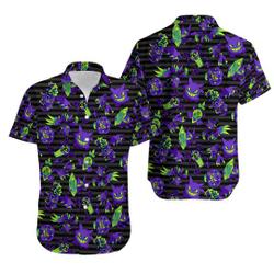 PKM Gengar Gengar Hawaiian Shirt Gift For Your Girlfriend Boyfriend Gift For Love Gift For Friend Best Valentine Present Holiday Gift