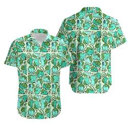 PKM Hawaii Shirt, Bulbasaur Button Up Pika Summer Vacation Beach Family Shirt Gift For Your Girlfriend Boyfriend Gift For Love Gift For Friend Best Valentine Present Holiday Gift